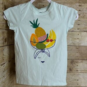 TEA GIRLS MATCHING SHORTS AND TEE OUTFIT SIZE 7/8 FUN BRIGHT FRUIT CASUAL